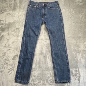 Levis 505 Regular Fit Jeans Mens 30x32 Blue Medium Wash Straight Leg‎ Denim